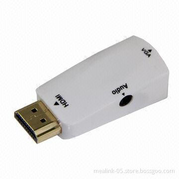 HDMI to VGA + audio conversion adapter